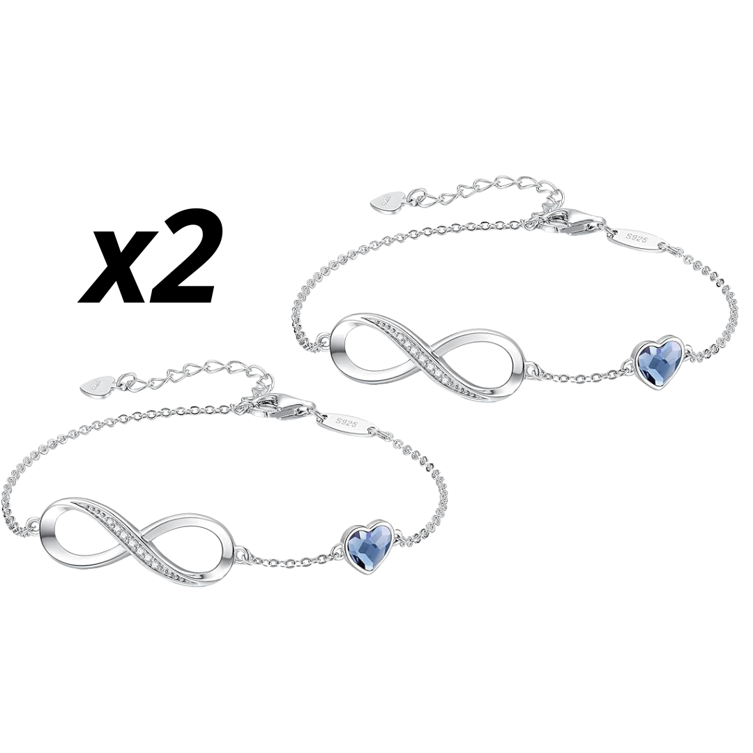 Γυναικείο βραχιόλι καρδιά και άπειρο