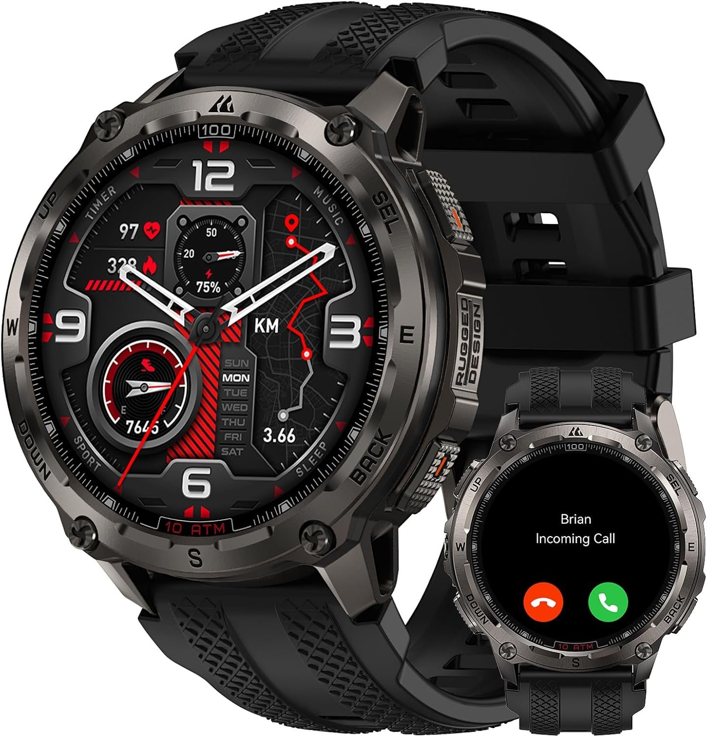 Smartwatch Acero Inox - Vista frontal
