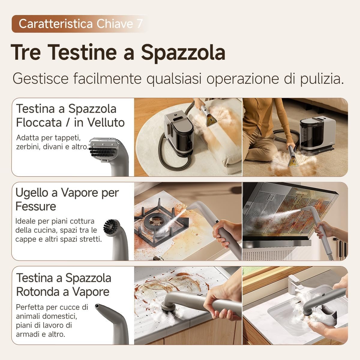 Ugello a vapore per fessure