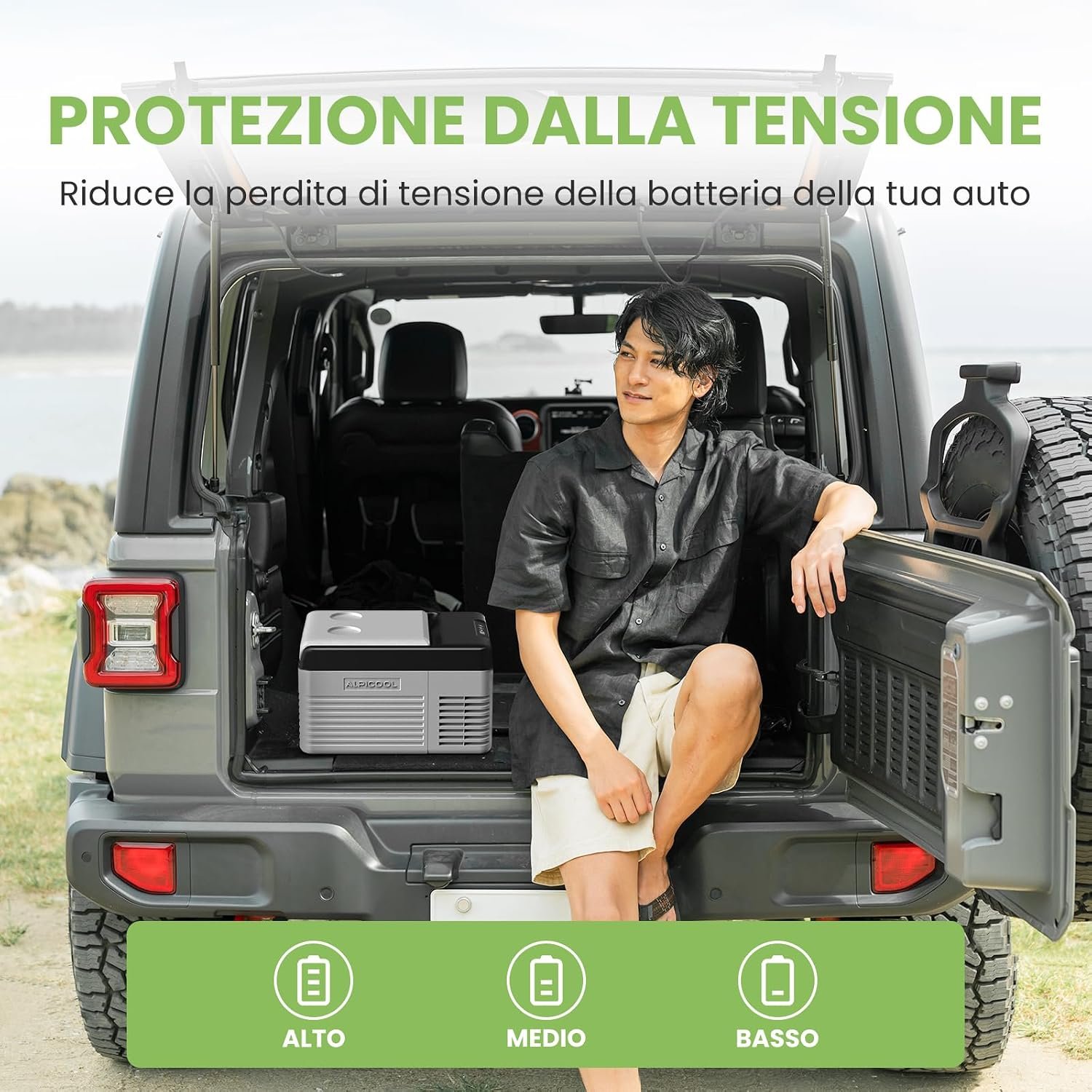Dettagli tecnici del frigorifero Alpicool CL9